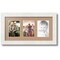 ArtToFrames Collage Photo Picture Frame with 3 - 3.5x5 inch Openings, Framed in White with Over 62 Mat Color Options and Regular Glass (CSM-3966-29)